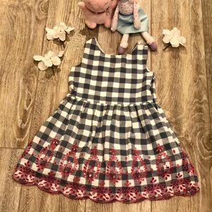 Gap gingham eyelet dress
